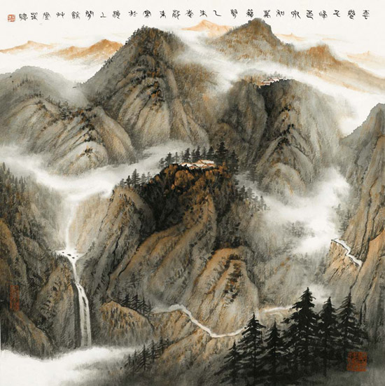 �ƾ�ǧ��ɫ         48 x 45cm       2015��